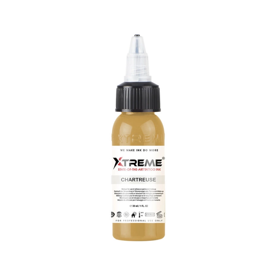 Encre Tattoo Marron - Xtreme Ink Chartreuse - Mélange pour le tatouage encre reach 30 ml*