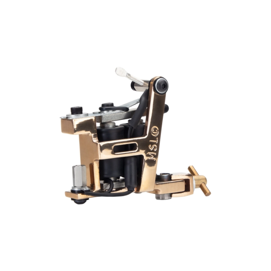 Machine à Bobine - Micky Sharpz Brass Hybrid - Machine à tatouer polyvalente