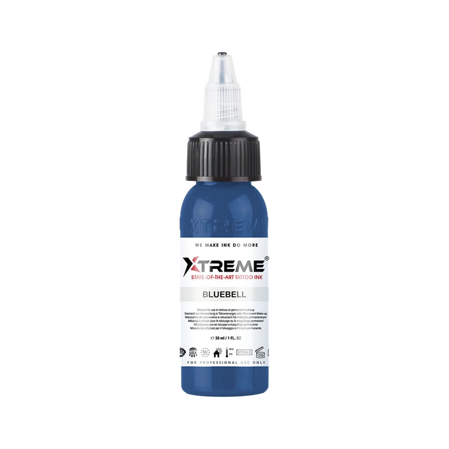 Encre Tattoo Bleue - Xtreme Ink Bluebell  - Mélange pour le tatouage encre REACH 30 ml*