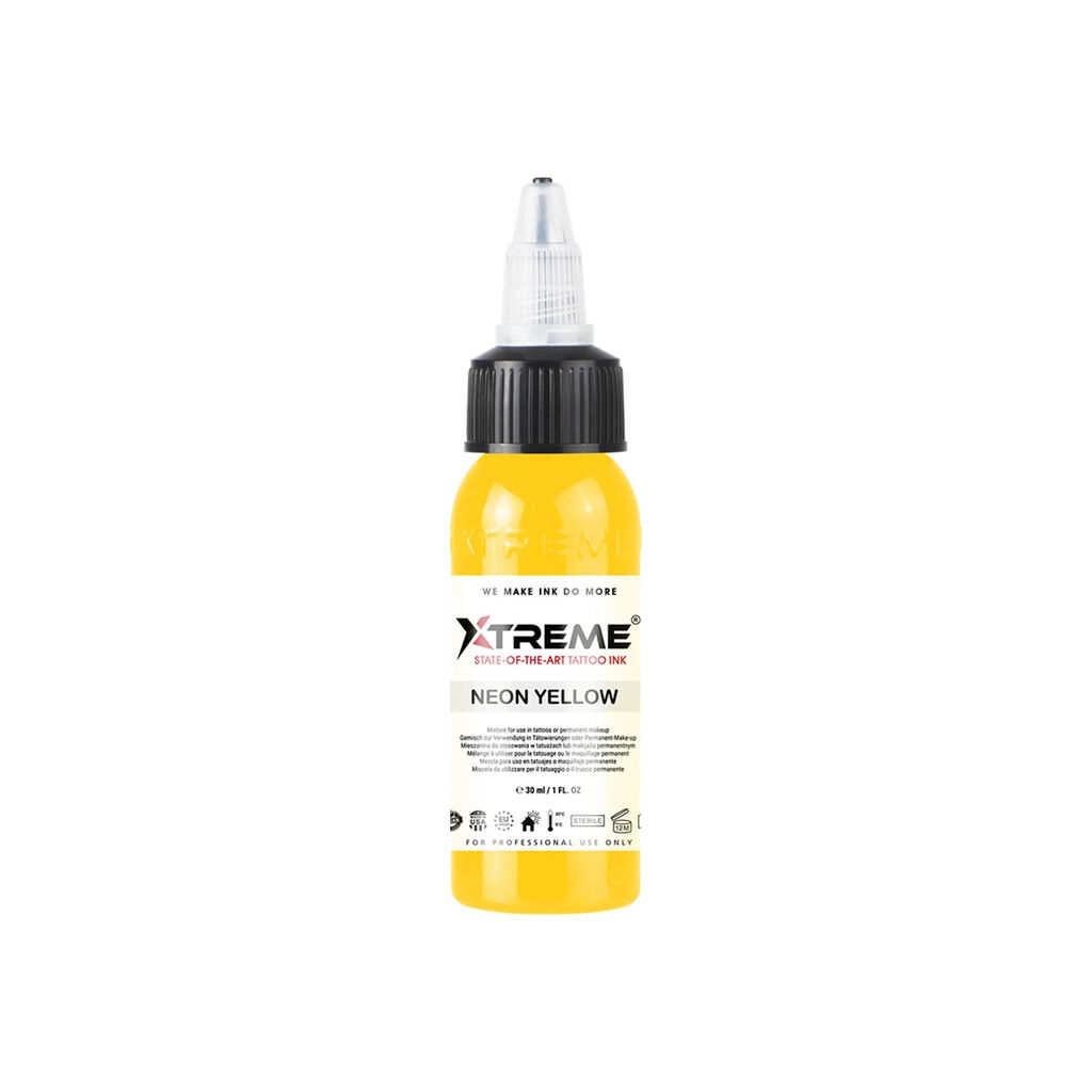 Xtreme Ink Neon Yellow - Mélange pour le tatouage encre REACH