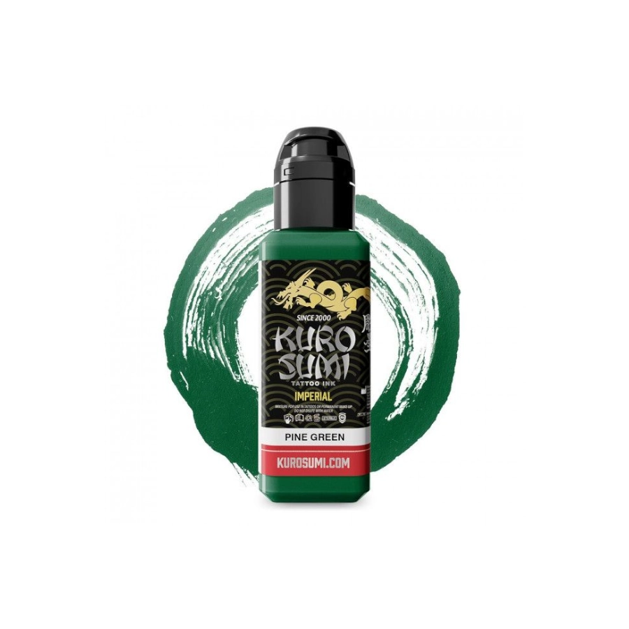 Encre de Tatouage Verte Kuro Sumi Imperial Pine Green – Conforme REACH – Pigment Professionnel Haute Intensité*