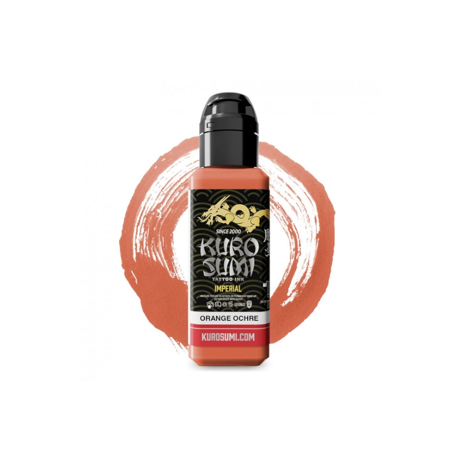 Encre de Tatouage Orange Kuro Sumi Imperial Orange Ochre – Conforme REACH – Pigment Professionnel Haute Intensité*