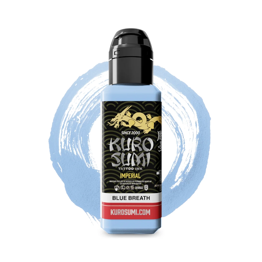 Encre de Tatouage Bleue Kuro Sumi Imperial Blue Breath – Conforme REACH – Pigment Professionnel Haute Intensité* 