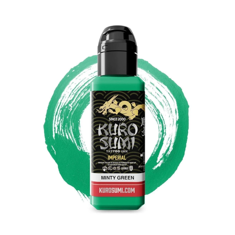 Encre de Tatouage Verte Kuro Sumi Imperial Shallow Green – Conforme REACH – Pigment Professionnel Haute Intensité*