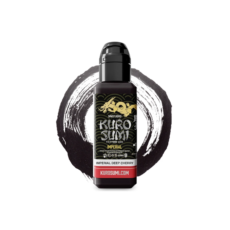 Encre Tatouage Noire - Kuro Sumi Impérial Deep Cherry - Mélange pour le tatouage encre reach