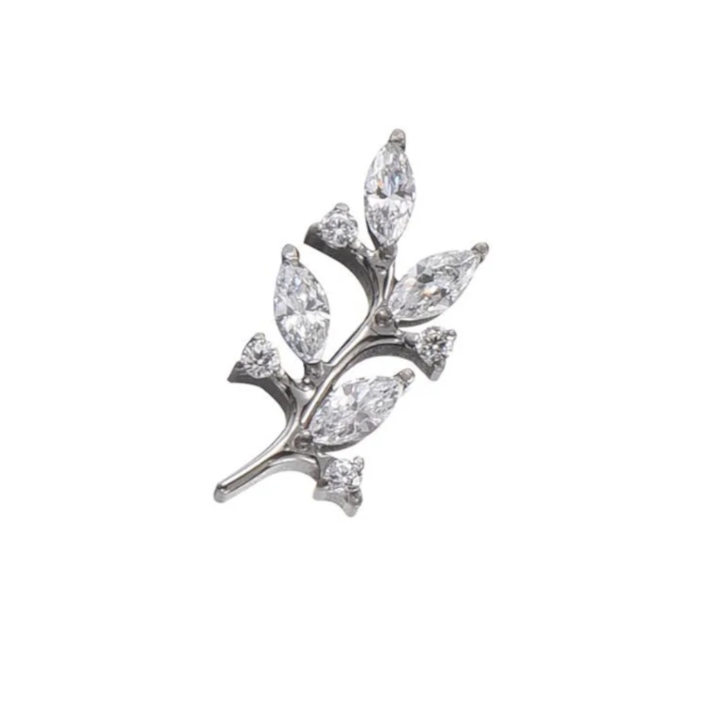 Piercing Embout - Titane Astm F136 - Embout 180 avec pas de vis interne 0,9 pour piercing 1,2 mm embout 11 mm*