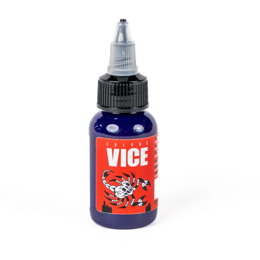 Encre Entrainement Tattoo Violette - Vice Colors Deep Purple - Encre artistique pour l'entrainement au tatouage NON REACH 30 ml* 