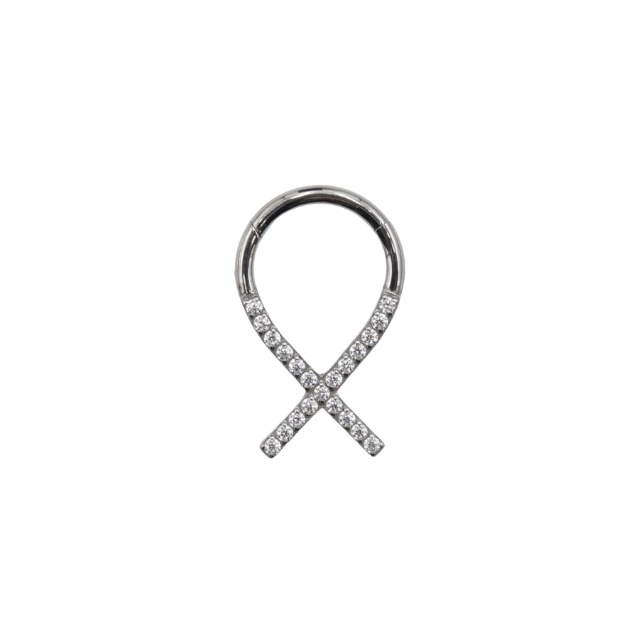 Piercing Anneau - Titane - Anneau clicker 316 avec fermeture à charnière