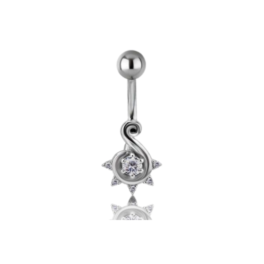 Piercing Banane - Acier - Banane pour nombril 559