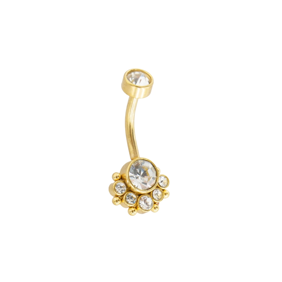 Piercing Banane - Acier Pvd Gold - Banane pour nombril 108