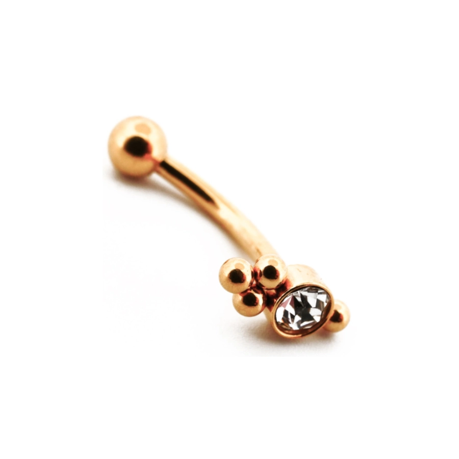 Piercing Banane - Acier Pvd Gold - Banane 160