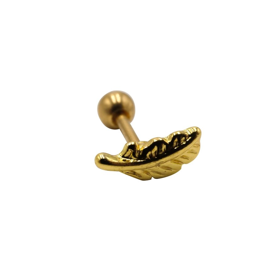 Piercing Labret - Acier Pvd Doré - Labret 7603
