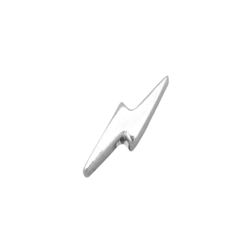 Piercing Embout - Acier Gamme Itc - Embout avec pas de vis externe motif éclair*