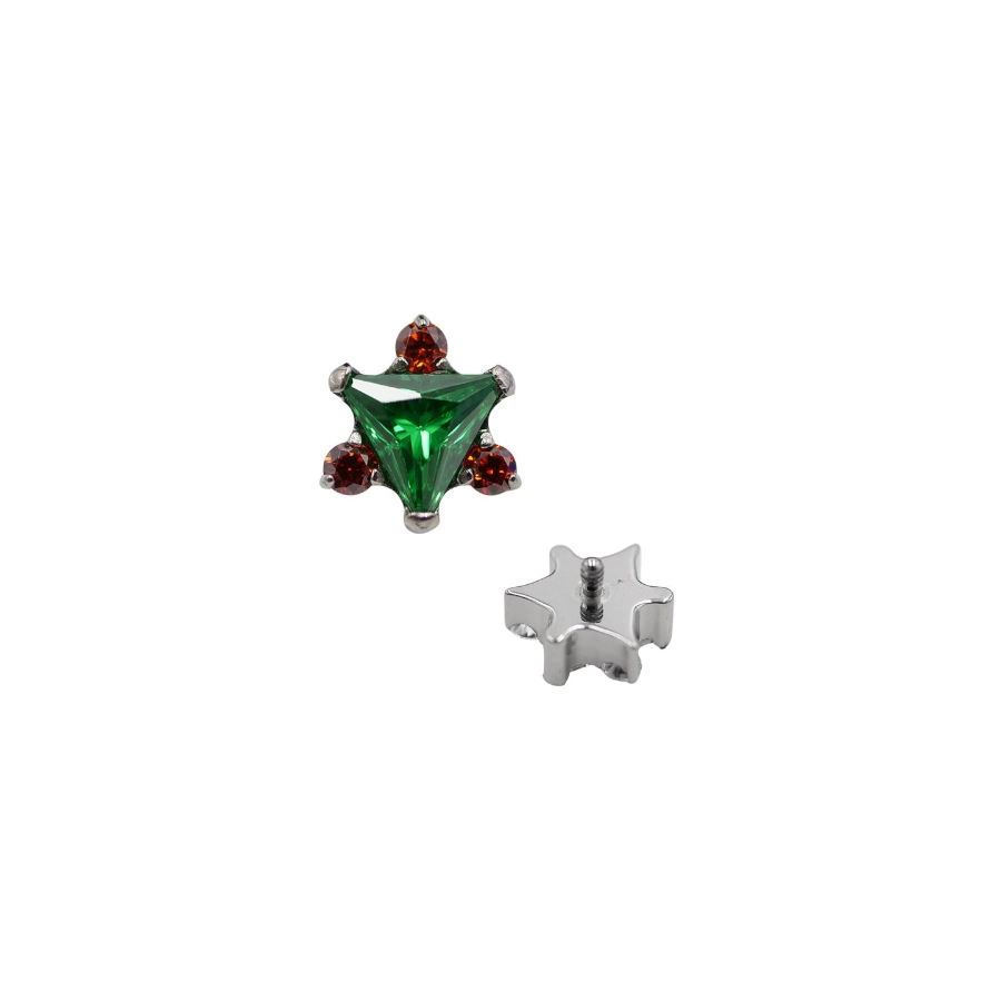 Embout Piercing - Titane Gamme Itc - Embout avec pas de vis interne 121