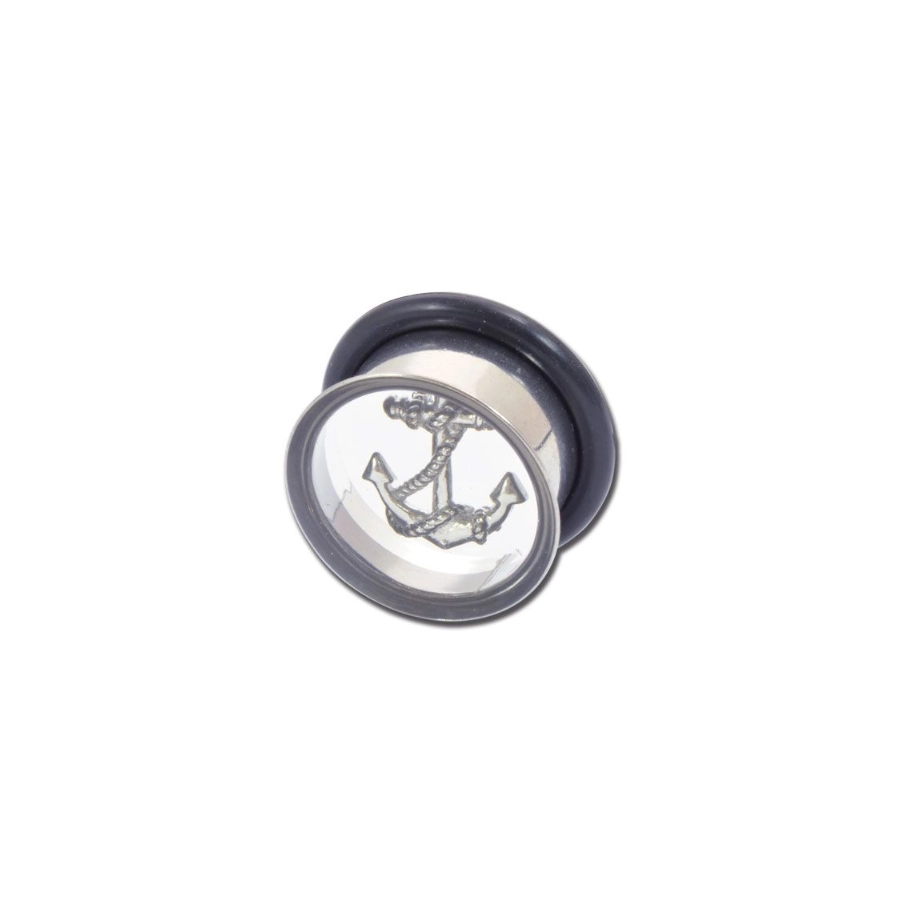 Écarteur Plug - Acier - Écarteur plug motif ancre