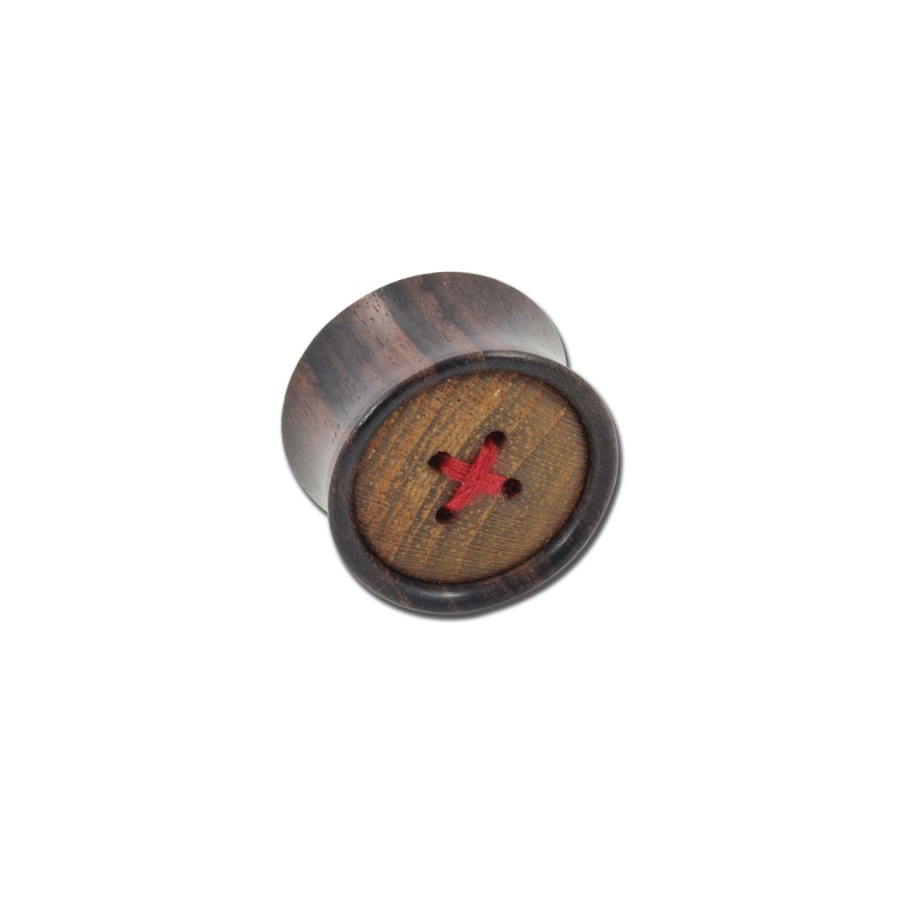 Écarteur Plug - Bois - Écarteur plug en bois de Rose avec bouton