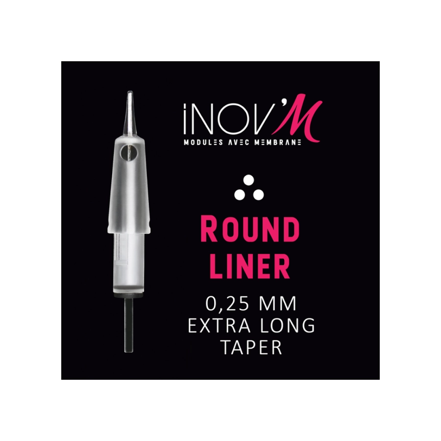 Cartouche Inov'M - Boîte de cartouches Round Liner 0,25 Extra Long Taper 