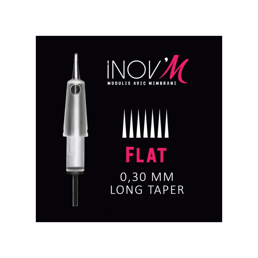 Cartouche Inov'M - Boîte de cartouches Flat 0,30 Long Taper