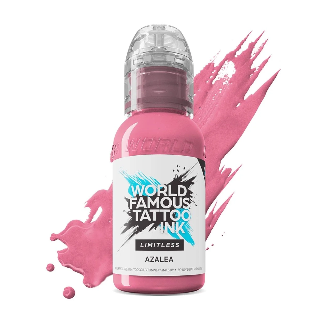 Encre de Tatouage Rose World Famous Azalea – Conforme REACH – Pigment Professionnel Haute Intensité* 