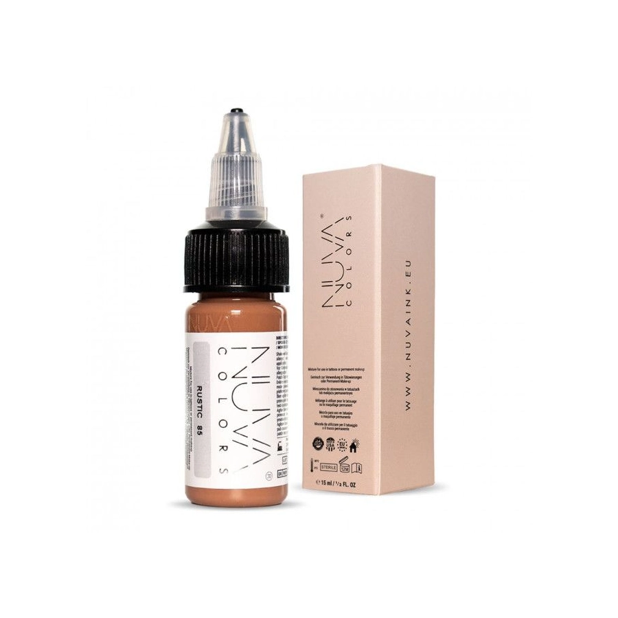 Pigment Pmu - Nuva Colors - Eyebrow 85 Rustic - Mélange pour le maquillage permanent REACH 15 ml