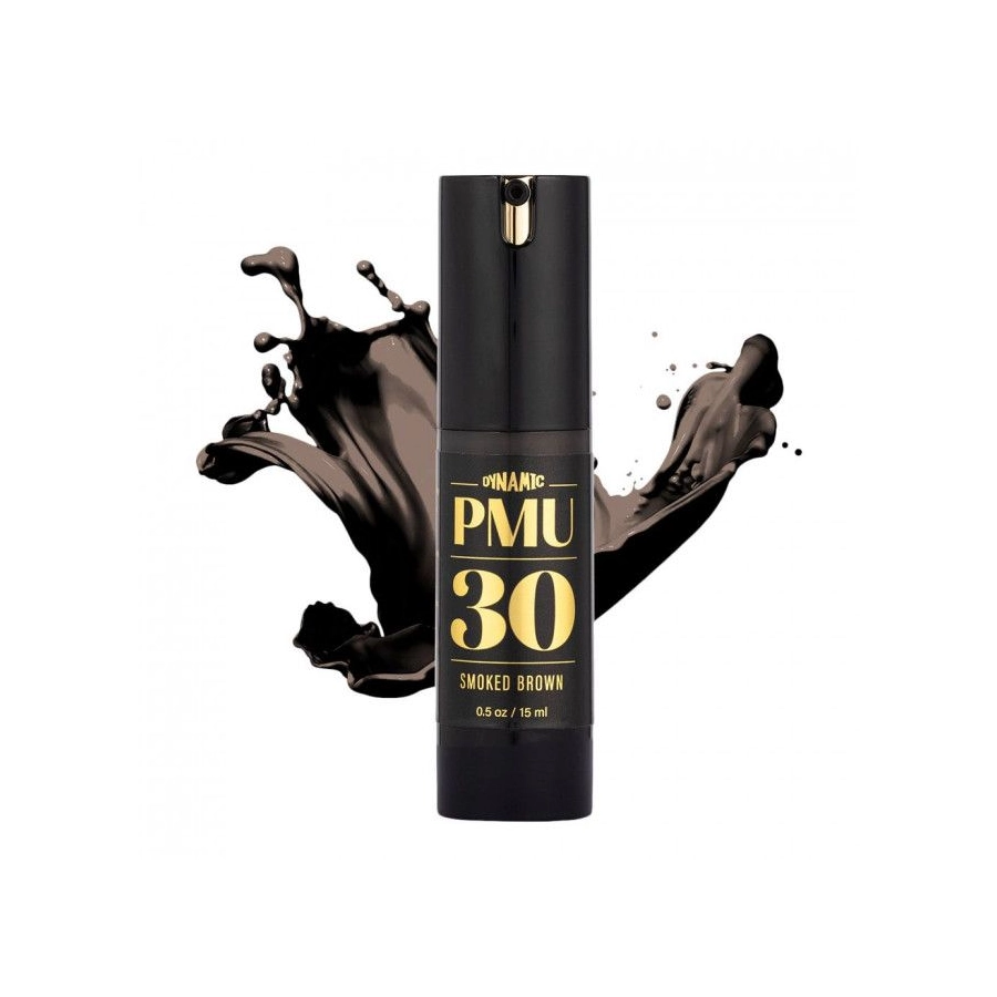 Pigment Pmu Marron - Dynamic Pmu - 30 Smoked Brown - Mélange pour le maquillage permanent REACH 15 ml