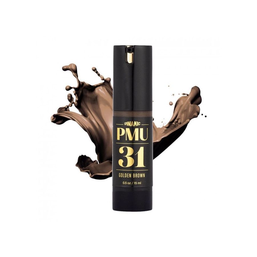 Pigment Pmu Marron - Dynamic Pmu - 31 Golden Brown - Mélange pour le maquillage permanent REACH 15 ml