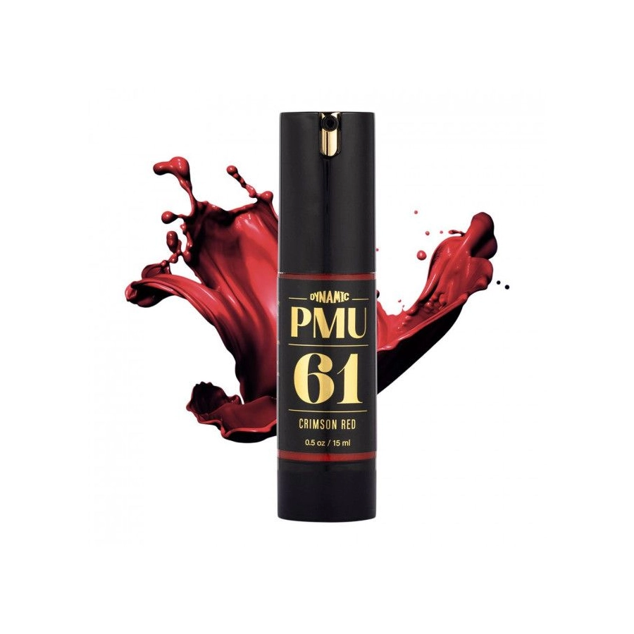 Pigment Pmu Rouge - Dynamic Pmu - 61 Crimson Red - Mélange pour le maquillage permanent REACH 15 ml