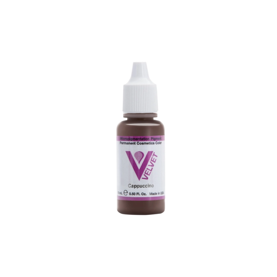 Pigment Pmu Marron - Li Pigments Velvet Global - Cappuccino - Mélange pour le maquillage permanent REACH 15 ml