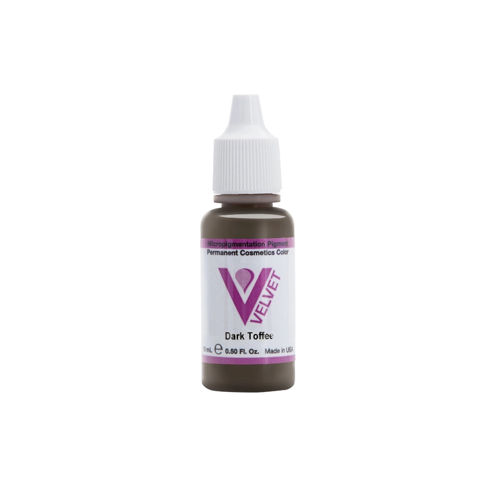 Pigment Pmu Marron - Li Pigments Velvet Global Dark Toffee - Mélange pour le maquillage permanent pigment reach 15 ml *