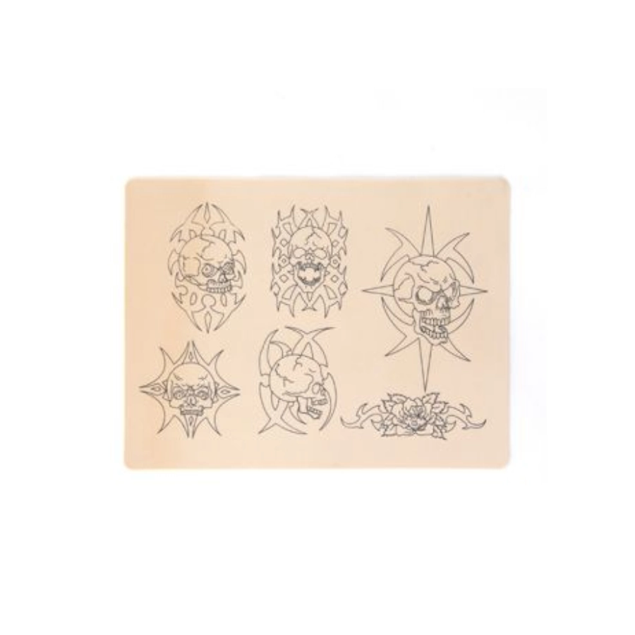 Peau Tatouage - Peau synthétique A5 pour entraînement au tattoo avec motifs practice skin 
