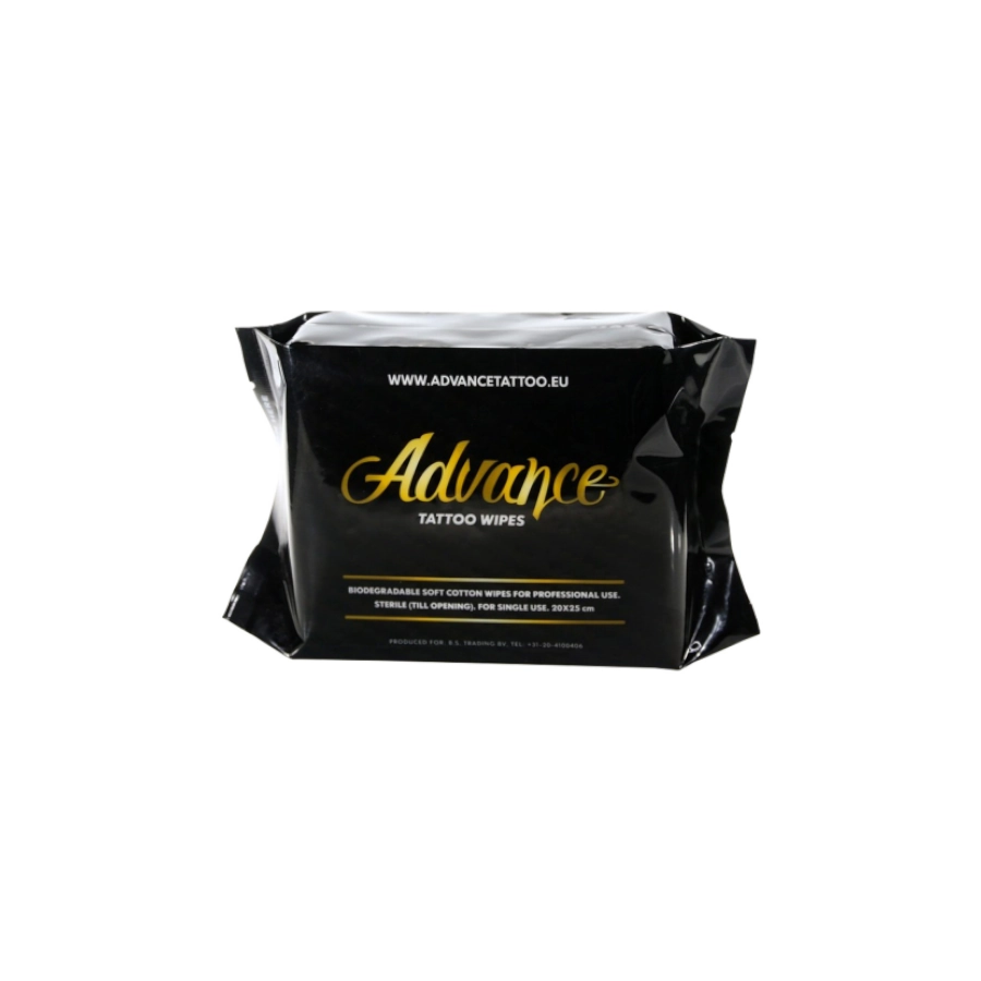 Essuyage Tatouage - Advance Tattoo - Paquet de 20 lingettes biodégradables