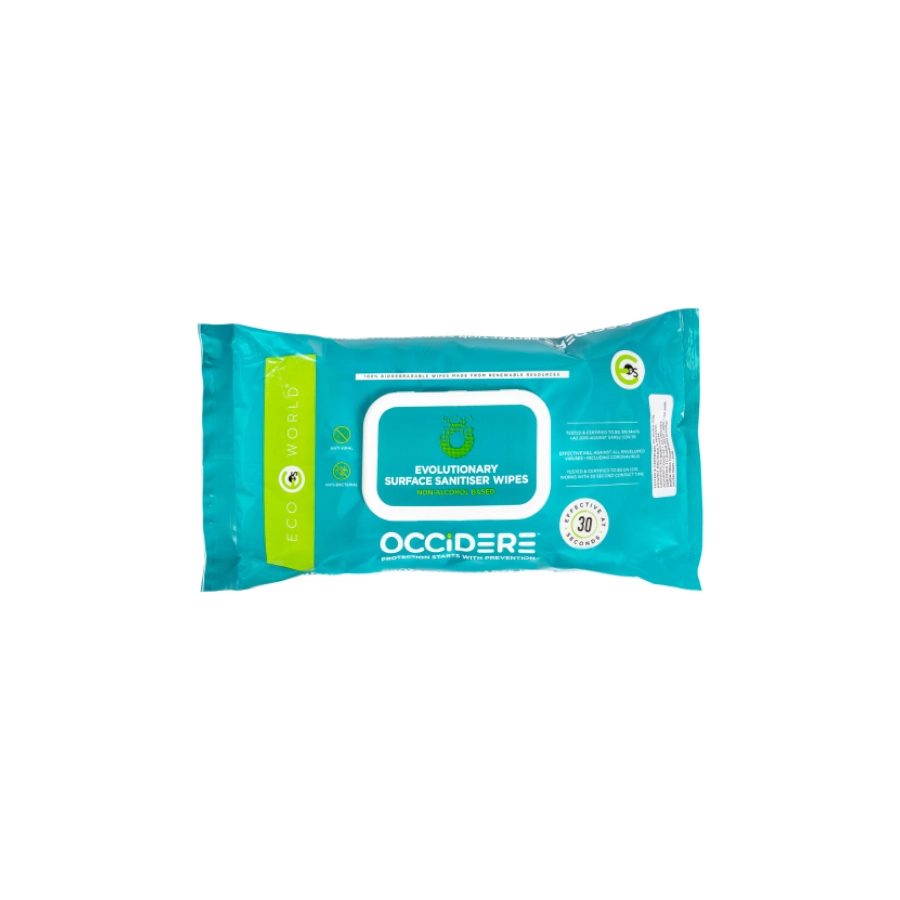 Lingettes Tattoo -  Eco World  - Lingettes désinfectantes de surface sans alcool - Paquet de 50