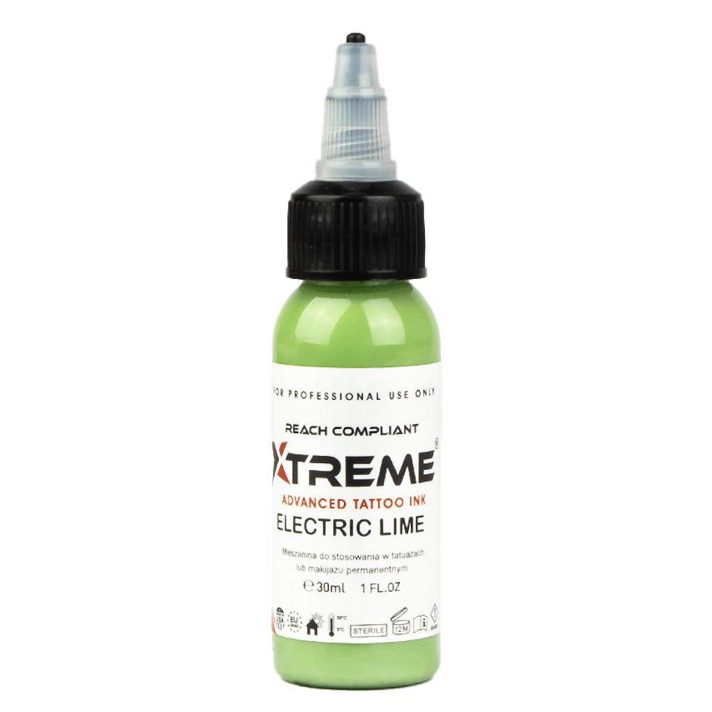 Xtreme Ink Electric Lime - Mélange pour le tatouage encre REACH