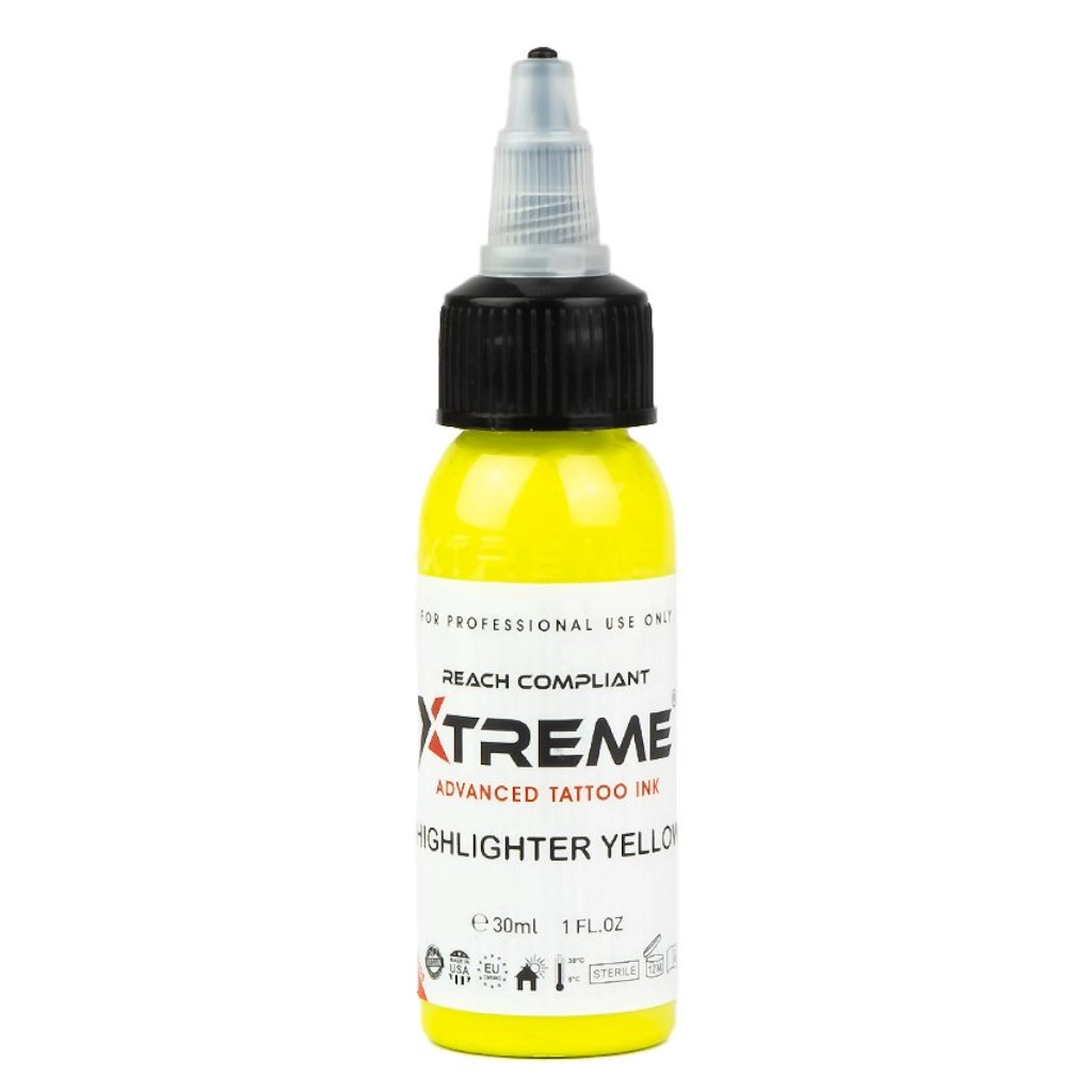 Xtreme Ink Highlighter Yellow - Mélange pour le tatouage encre REACH