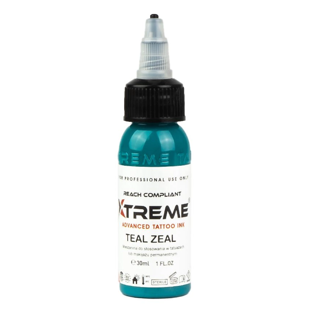 Xtreme Ink Teal Zeal - Mélange pour le tatouage encre REACH