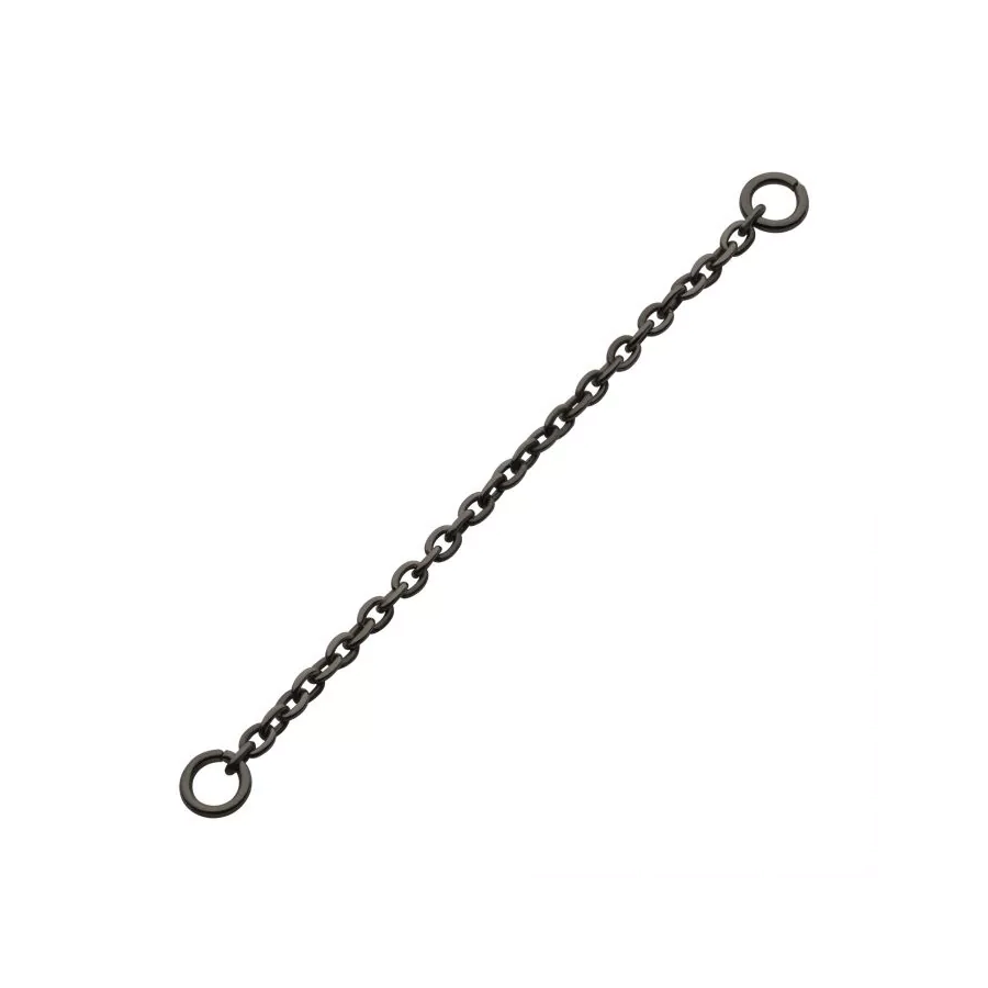 Piercing Charm - Titane F136 Gamme Invictus - Accessoire charm 4 chaînes de 25 mm noire*