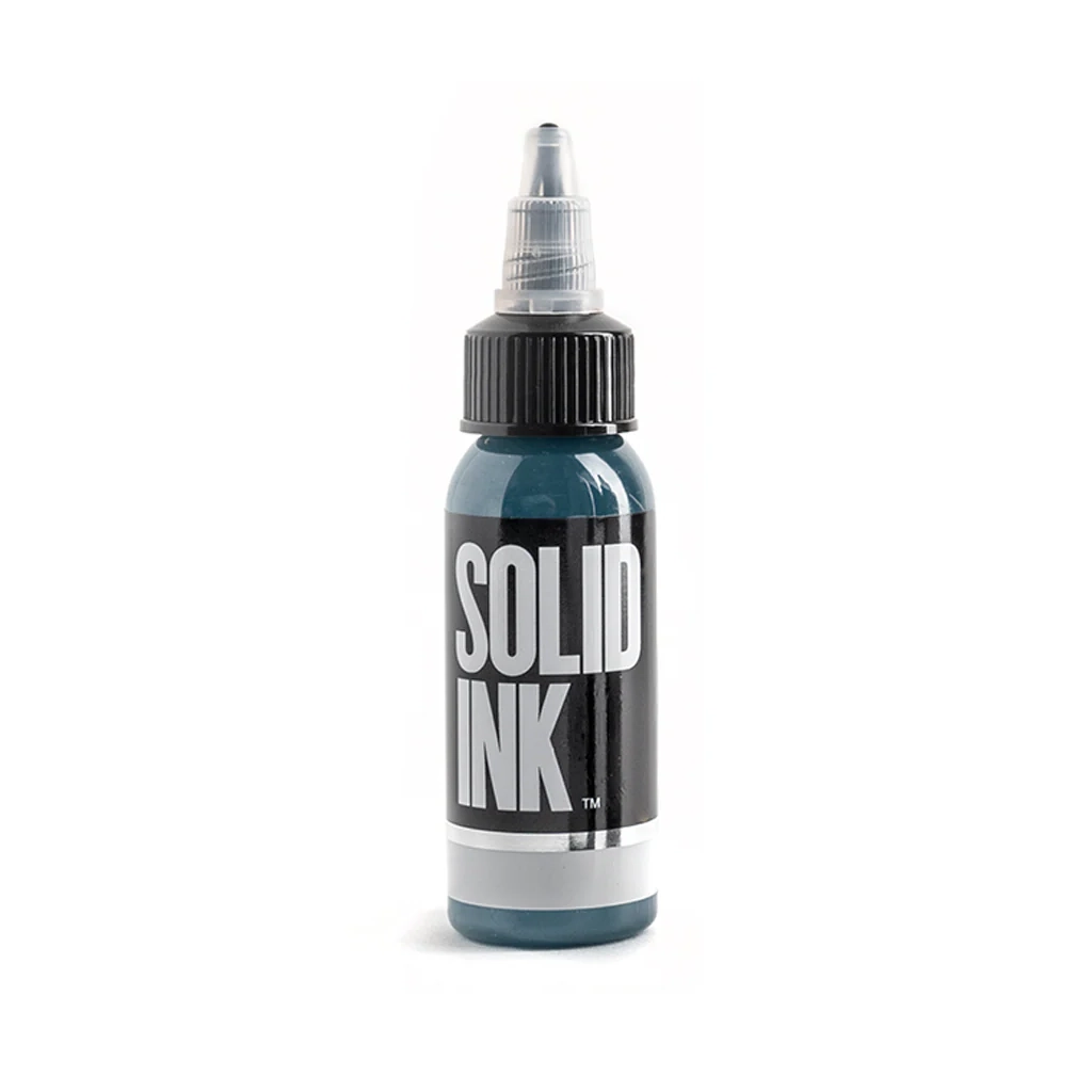Encre Entrainement Tattoo Verte - Solid Ink Petroleum - Encre artistique pour l'entrainement au tatouage NON REACH 30 ml* 