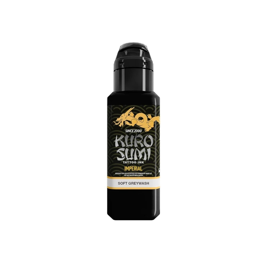 Encre de Tatouage Noire Kuro Sumi Imperial Soft Greywash – Conforme REACH – Pigment Professionnel Haute Intensité*