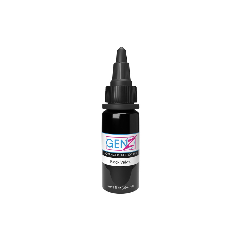 Encre Tattoo Noire - Intenze Ink Gen-Z Mark Mahoney GG Black Velvet - Mélange pour le tatouage encre reach 30 ml