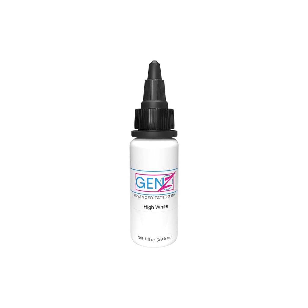Encre Tattoo Blanche - Intenze Ink Gen-Z Bob Tyrrell B&G High White - Mélange pour le tatouage encre reach 30 ml*