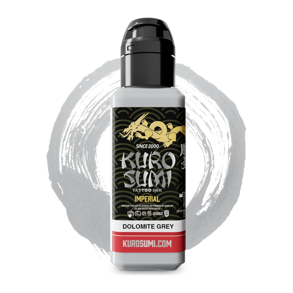 Encre de Tatouage Grise Kuro Sumi Imperial Dolomite Grey – Conforme REACH – Pigment Professionnel Haute Intensité* 