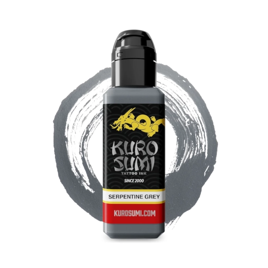 Encre de Tatouage Grise Kuro Sumi Imperial Serpentine Grey – Conforme REACH – Pigment Professionnel Haute Intensité* 