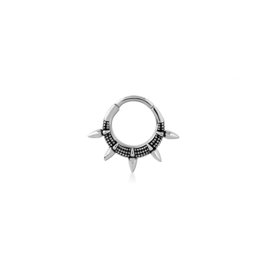 Piercing Anneau - Acier 316L - Anneau à charnière 33 1,2 x 10 mm