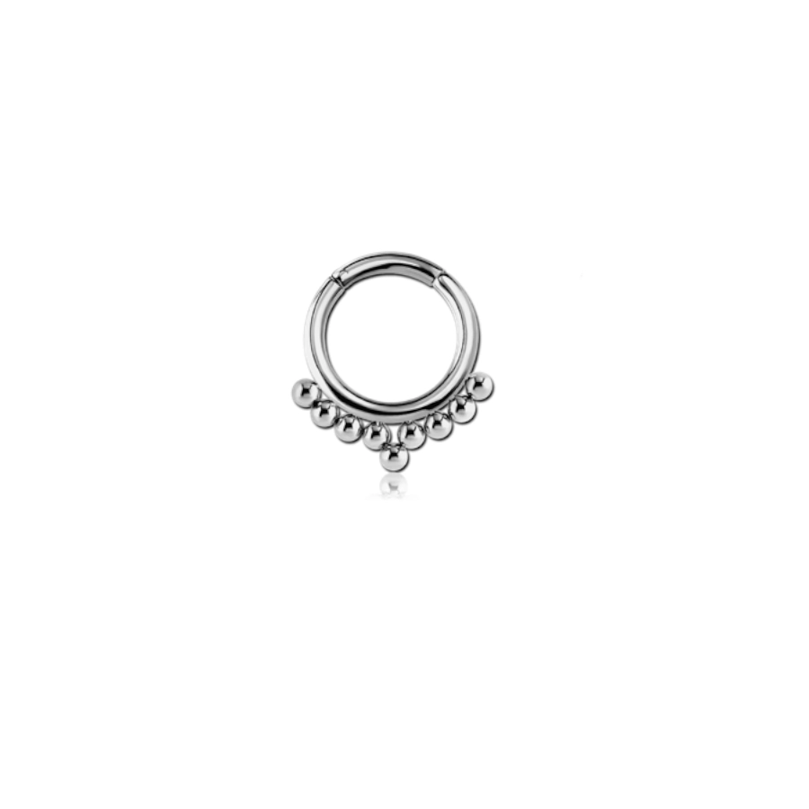 Piercing Anneau - Acier 316L - Anneau à charnière 32 0,8 x 8 mm 