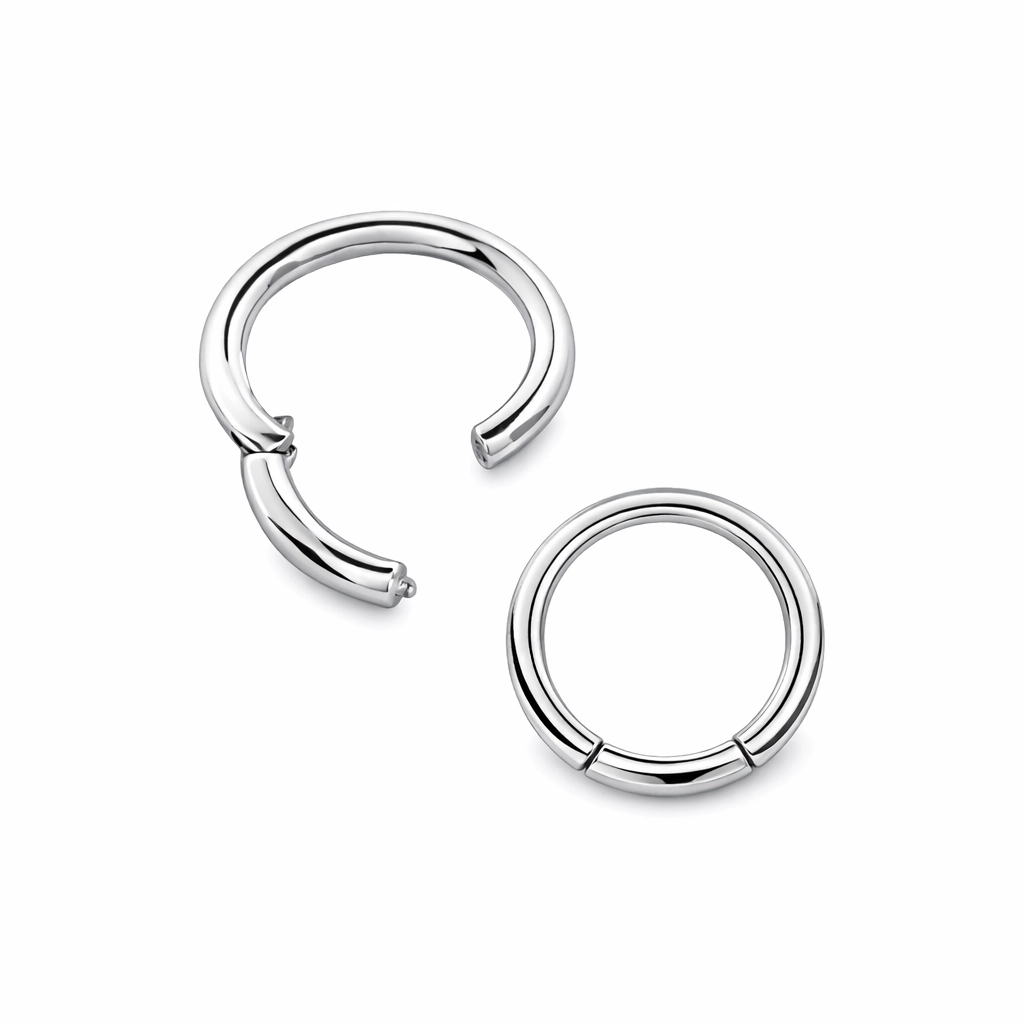 Piercing Anneau Titane ASTM F136 Premium – Clicker Stérile avec Fermeture à Charnière Qualité Implant*