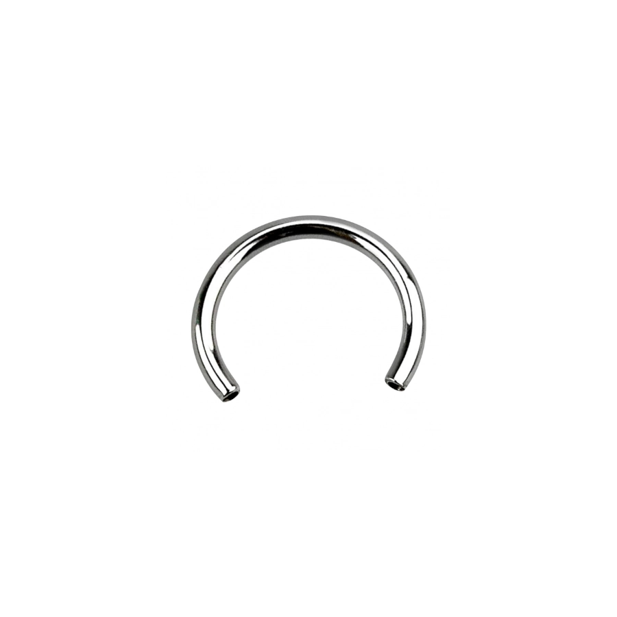 Piercing Fer à Cheval - Titane F136 Gamme Invictus - Barbell circular sans pas de vis threadless sans bille