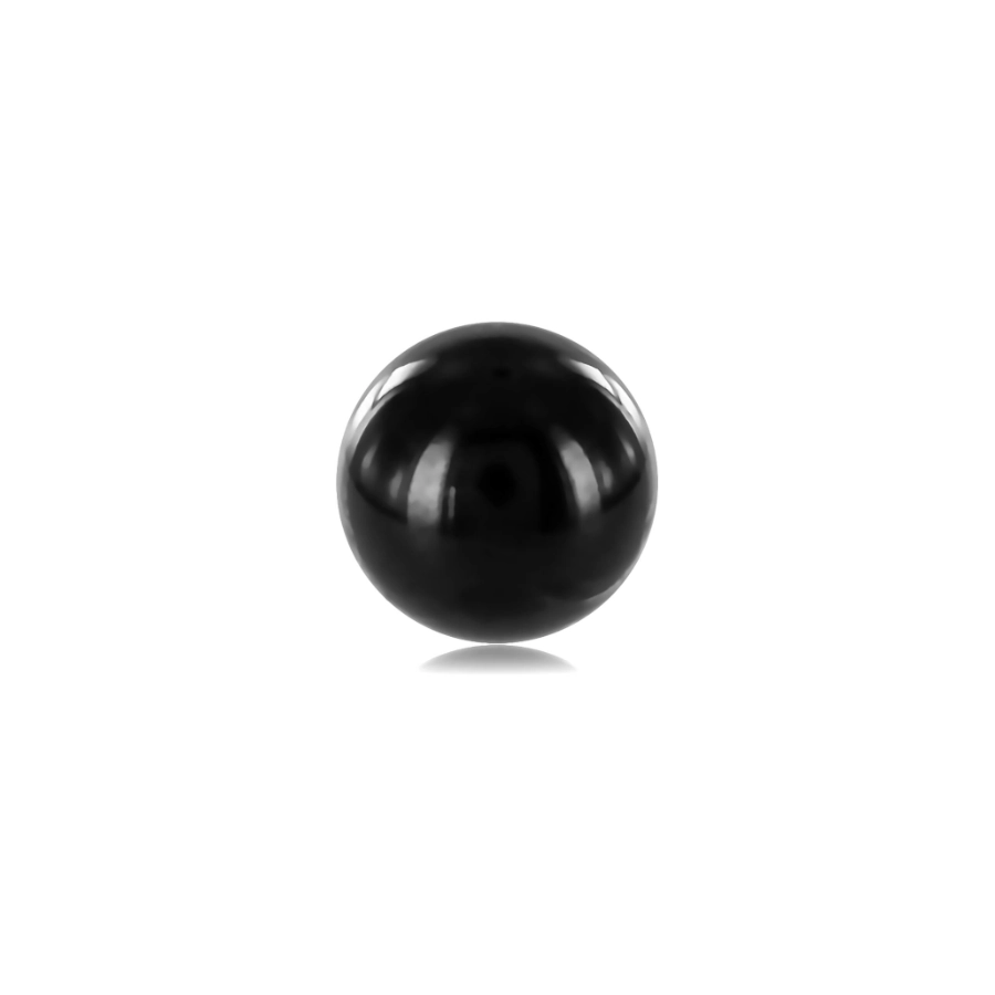 Piercing Bille - Titane Gamme Itc - Bille noire avec pas de vis externe*