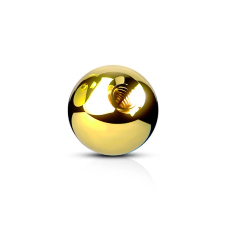 Piercing Bille - Acier Gold Gamme Itc - Bille avec pas de vis externe*