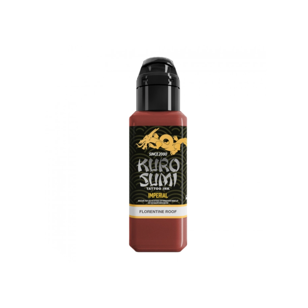 Encre de Tatouage Marron Kuro Sumi Imperial Florentine Rood – Conforme REACH – Pigment Professionnel Haute Intensité* 