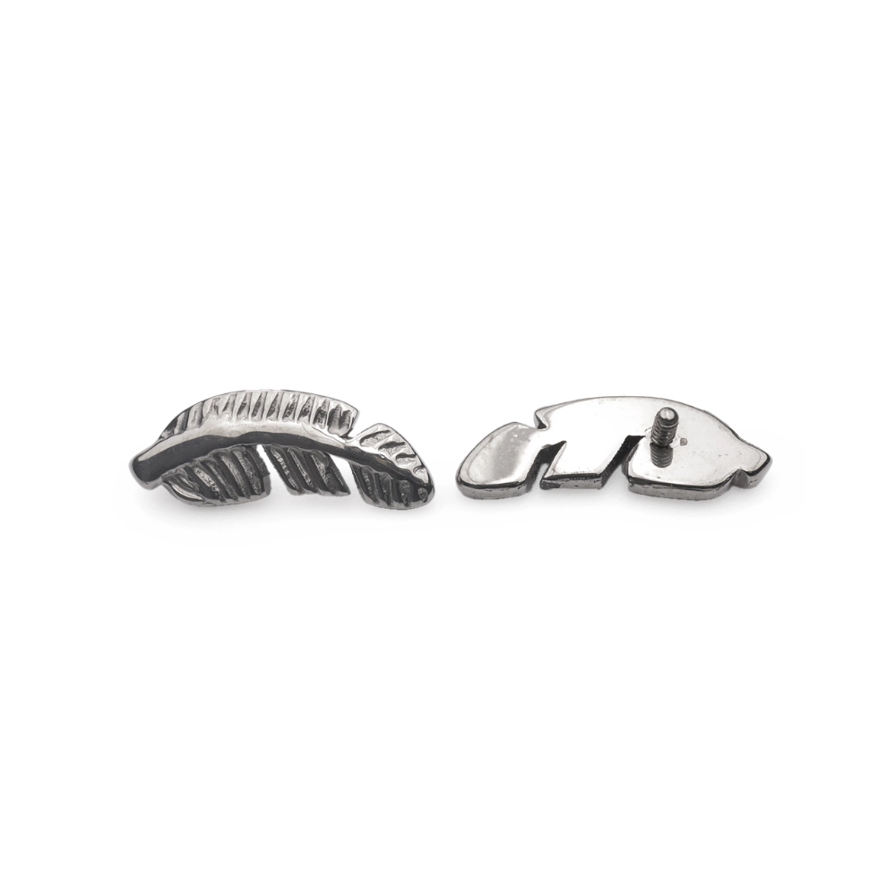 Piercing Embout - Titane F136 Gamme Hand Ink - Embout 100 avec pas de vis interne 0,9 mm pour piercing 1,2 mm plume*